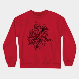 Rose and lilies Crewneck Sweatshirt